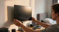 Monitor Placement in a Small Bedroom: Working Around Walls