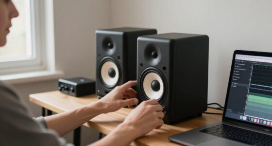 Monitor Toe-In and Tweeter Height on a Small Desk