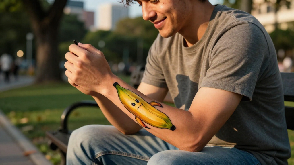 End It Frontman Commemorates Banana Man Saga With New Tattoo