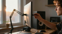 Mounting a Pen Display on a Monitor Arm: Weight and Angle