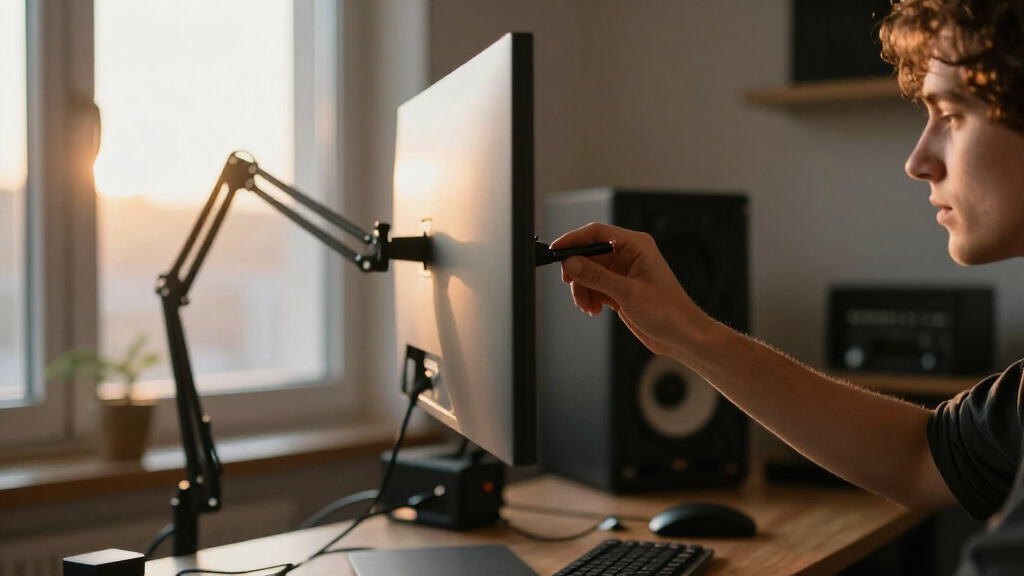 Mounting a Pen Display on a Monitor Arm: Weight and Angle