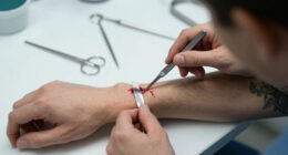 Perez Hilton Cutting Himself
