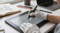 What a Drawing Glove Actually Does: Palm Rejection and Friction