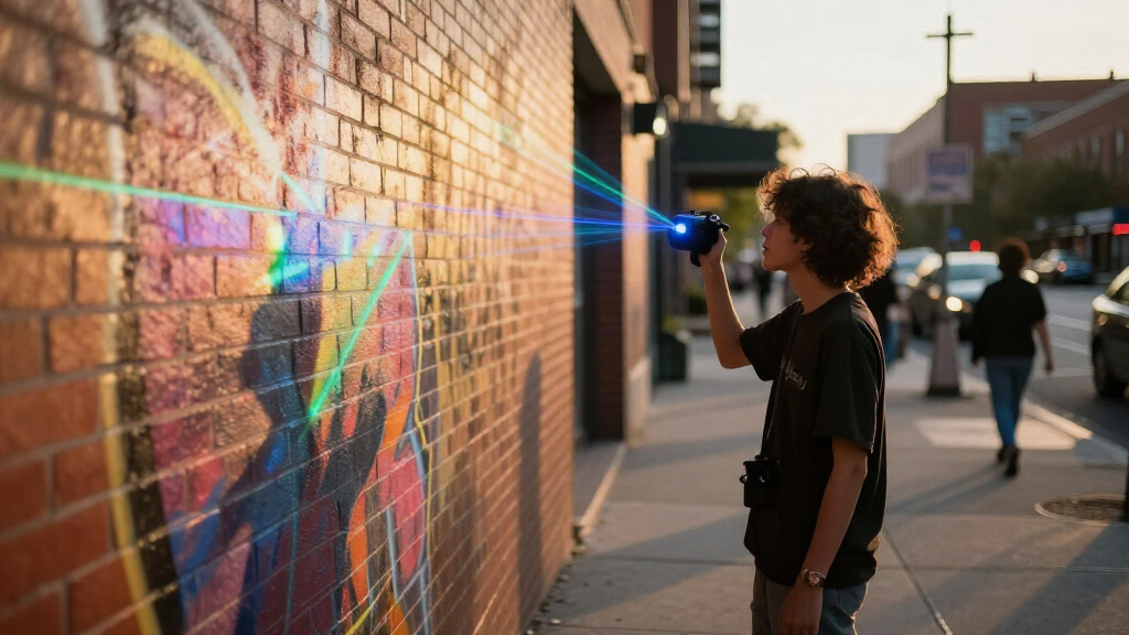 Show HN: Laser Graffiti